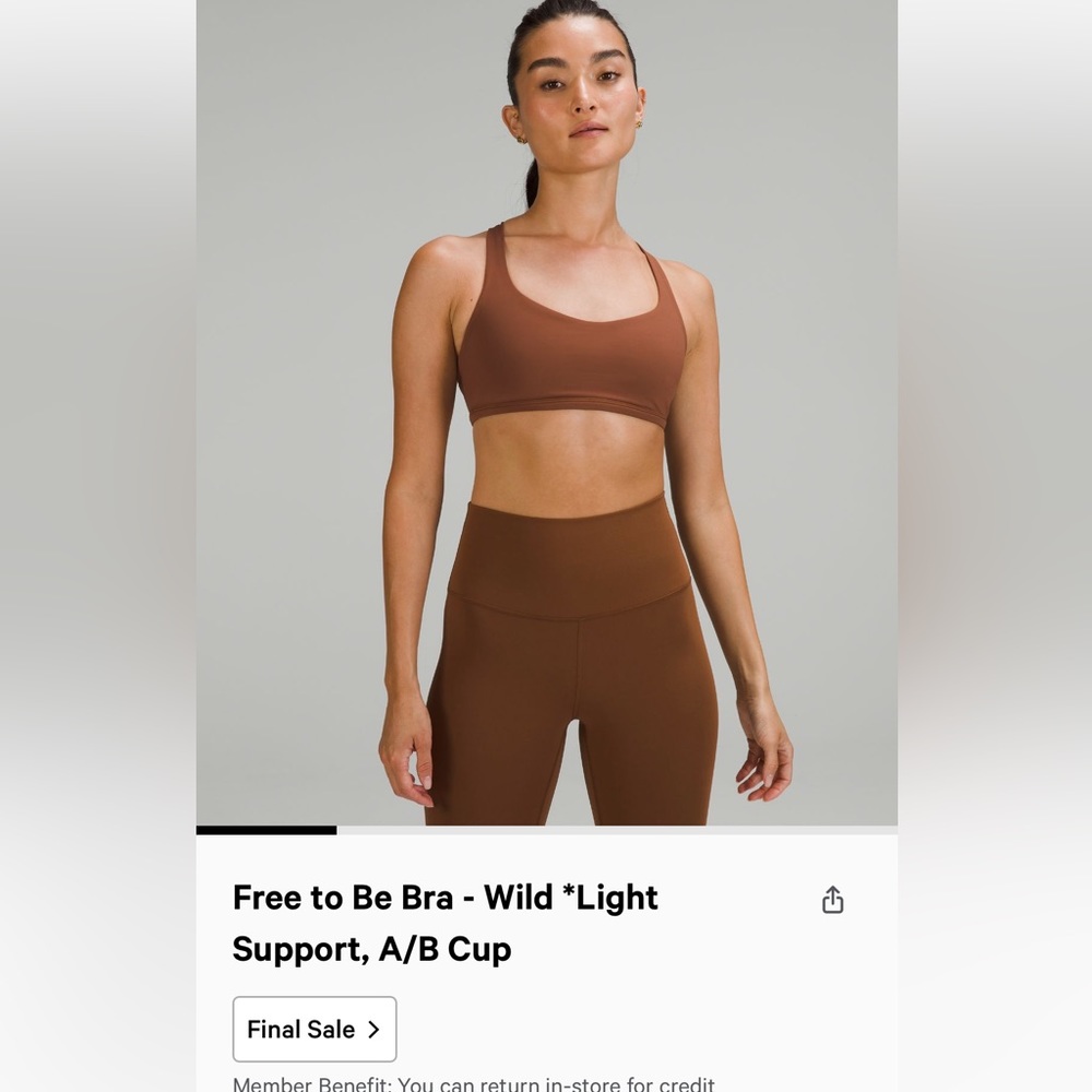 Lululemon free to be bra